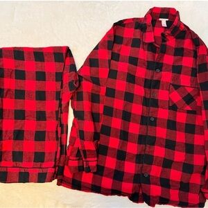 Wondershop Red and Black Plaid Sleepwear